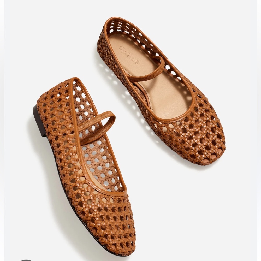 EUC Madewell The Greta Open Weave Ballet Flat